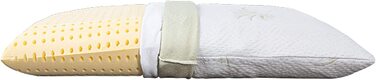 Ортопедичні подушки EVERGREENWEB 2 шт. з в'язко-еластичної піни (віскошауму) 40x70x12 см, з чохлом з алое вера. Зроблено в Італії. Медичний пристрій.