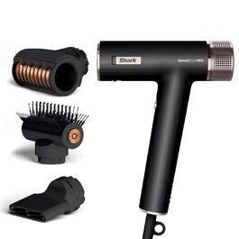 Фен Shark SpeedStyle Pro HD731EU: потужний, для гладкого та хвилястого волосся, з захистом шкіри голови, 3 насадки, легкий, без пошкодження від тепла