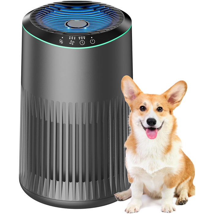 Повітряний фільтр для спальні, офісу, кімнати курця, для алергіків, білий, 1 шт., 3 режими