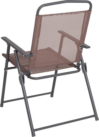 Садовий набір меблів Flash Furniture Nantucket 6 предметів коричневий з столом, парасолькою та 4 складними стільцями сірого кольору