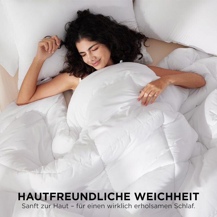 Біла зимова ковдра BEDSURE 220x240 см - тепла та товста ковдра для зими, 450gsm