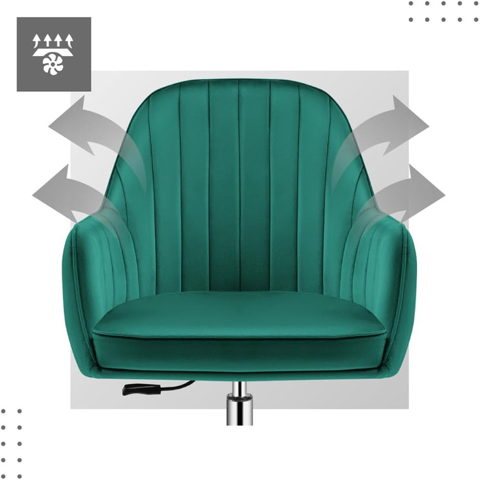 Офісне крісло Mark Adler Future 5.2 Black - регульоване, з підлокітниками, для дому та офісу | Макс. навантаження 130 кг | Тканина 