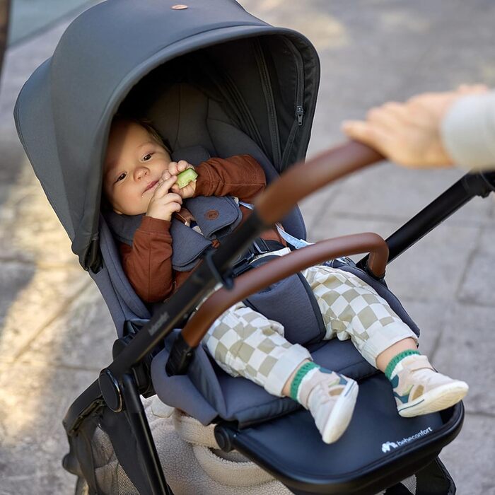 Дитяча коляска Bebeconfort Luvia Trio 3-в-1, 0-4 роки, до 22 кг, i-Size, компактна, сірий