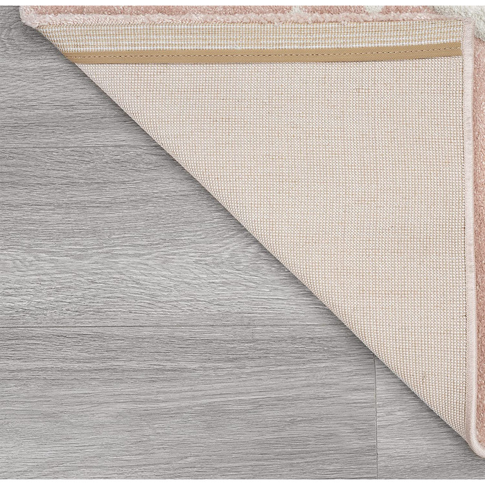 Сучасний м'який дитячий килим, м'який ворс, легкий у догляді, стійкий до фарбування, яскраві кольори, Райдужний візерунок, (120 х 170 см, бежевий)