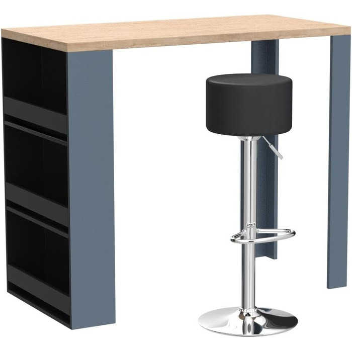 Набір барний стіл і табурети Vicco Bartisch-Set, 117 x 57 см, дуб