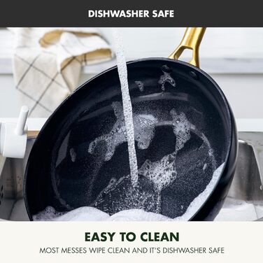 Wok GreenPan Reserve 28 см з антипригарним покриттям Ceramic, чорний, з нержавіючою сталі, без PFAS, для плити та духовки