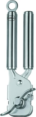 Преса для імбиру та часнику RÖSLE з відкидним ситом, нержавіюча сталь 18/10, придатна для миття в посудомийній машині (з відкривачем для банок)