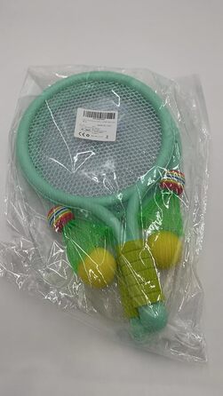 Набір дитячих ракеток для бадмінтону та тенісу, для спорту на свіжому повітрі та в приміщенні (зеленого кольору)