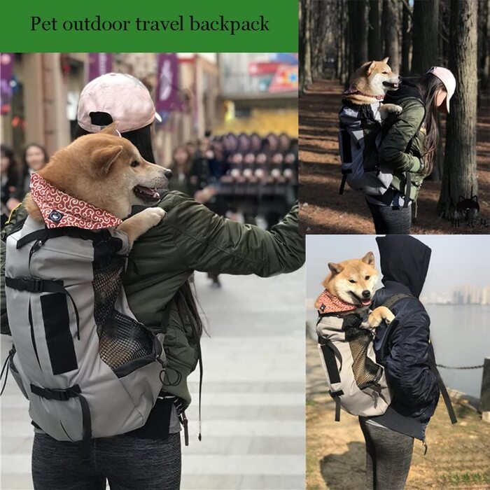 Рюкзак для собак WLDOCA для собак середнього розміру з водонепроникним кормом, для їзди на мотоциклі, піших прогулянок, шопінгу, подорожей, підходить для домашніх тварин вагою від 10 до 15 кг (червоний)
