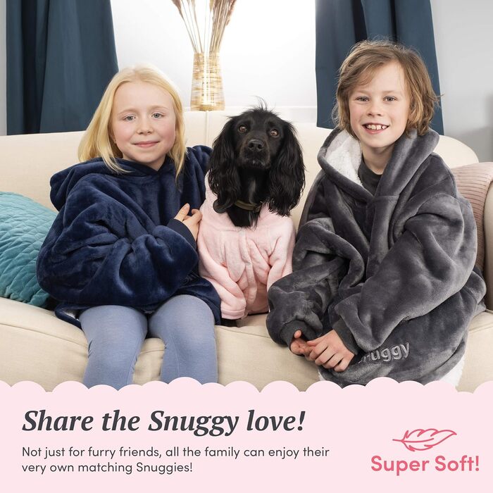 Светр для собак Snuggy - м'яка, тепла шерсть із застібкою на застібці для маленьких/середніх собак, S, рожевий