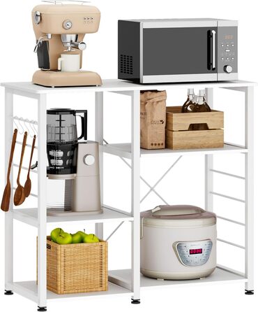 Стелаж кухонний SogesHome SH-171-BK (білий) 90 x 40 x 83 см – органайзер для кухні