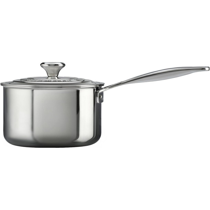 Каструля Le Creuset Signature з нержавіючої сталі з кришкою та ручкою, 1.9 л (18 см)