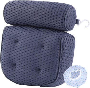 Подушка для ванни AEROiVi Luxuriös з м'яким матеріалом Mesh та присосками (Джинс)