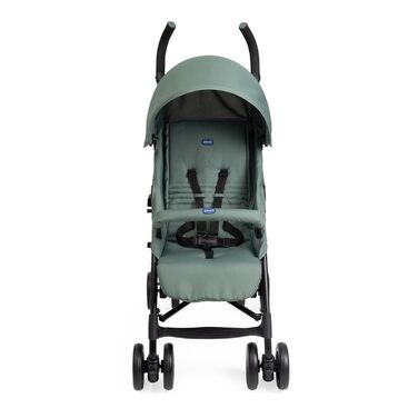 Дитяча коляска Chicco Echo Lite, зелений колір, від народження до 22 кг, регульована спинка, великий сидіння, захист від ударів, складаний дощовик, гальма та поворотні колеса