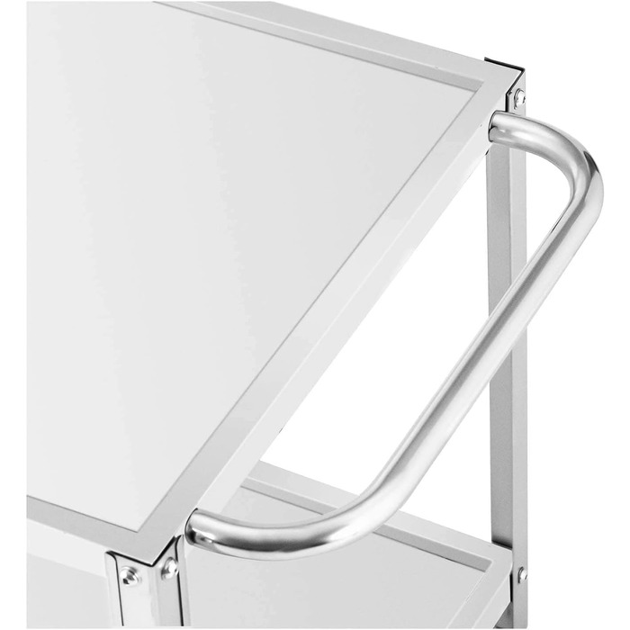 Сервізний візок Royal Catering RCGW 12 з 2 поличками, 80 x 57 x 3,5 см, 100 кг, нержавіюча сталь