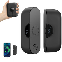 Портативний грілка для рук yAyusi 9000mAh з Powerbank, LED-дисплеєм, 5 режимів нагріву, 2 шт. - ідеальний подарунок для гольфу, полювання та кемпінгу