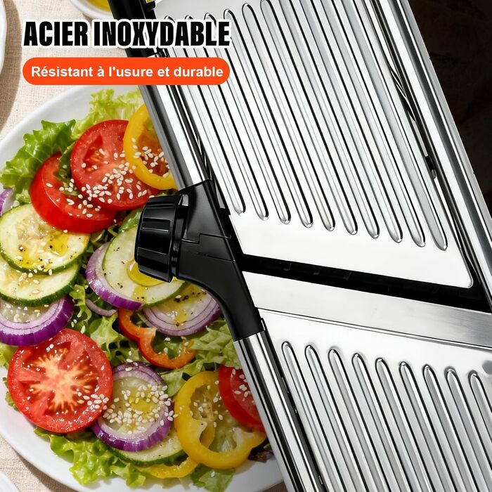 Машхоум Mandoline 5-в-1: набір для нарізки овочів та фруктів з нержавіючої сталі, 40 см