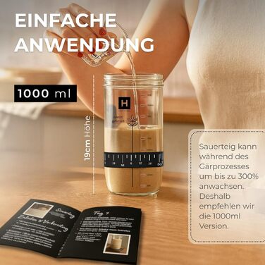 Набір для випічки хліба з закваскою: круглий гнідець, аксесуари для закваски та датський вінчик | Набір для початківців