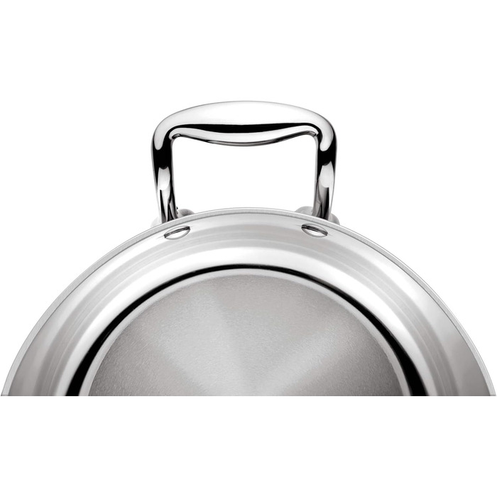 Каструля Lagostina ACCADEMIA LAGOFUSION з нержавіючої сталі, 24 см (6,7 л) з кришкою, для всіх типів плит (в т.ч. індукційних), з прикріпленою ручкою, Італія, гарантія 25 років