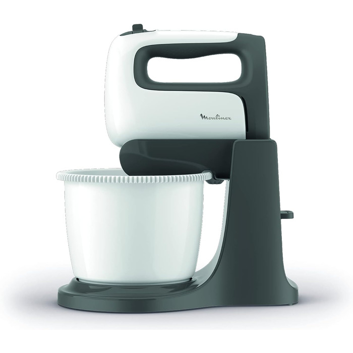 Міксер ручний Moulinex Prep'Mix+ HM4641 з нержавіючою сталлю, 5 швидкостей, чаша 2.5 л