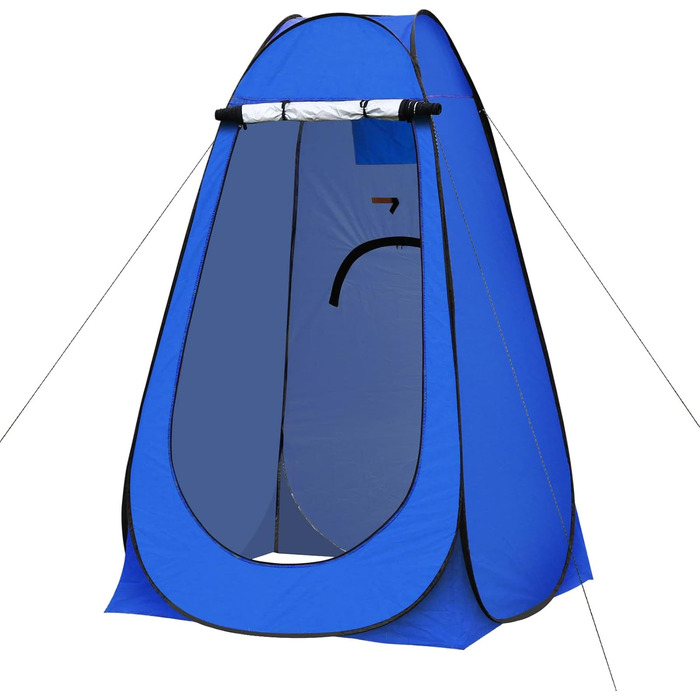 Намет для туалету TUKAILAI для кемпінгу, душовий намет, Pop-Up, 150x150x190 см, блакитний