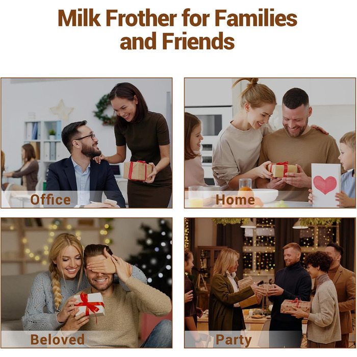 Електричний спінювач молока 5-в-1, 600W, для гарячого та холодного молока, об'єм 350 мл, з антипригарним покриттям, для капучино, лате, гарячого шоколаду (з нержавіючої сталі)