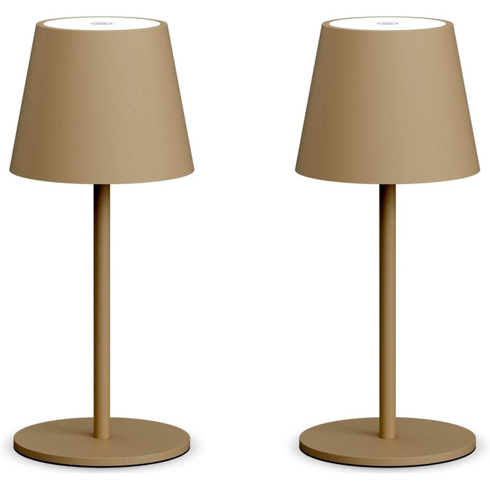 LED настільна лампа Lundwa на акумуляторі 26 см, 5000 мАг, 3W, 3000K, IP54, для кемпінгу, ресторану, спальні, бару (1 шт.)