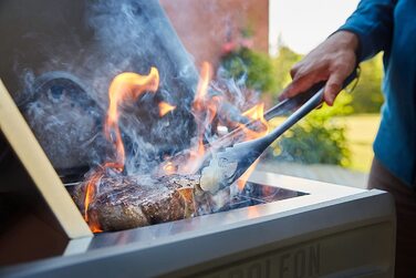 Набір інструментів для гриля Napoleon 70033 - PRO з нержавіючої сталі (2 шт.) - Преміум якість, з ручками, з затискачем та шпателем