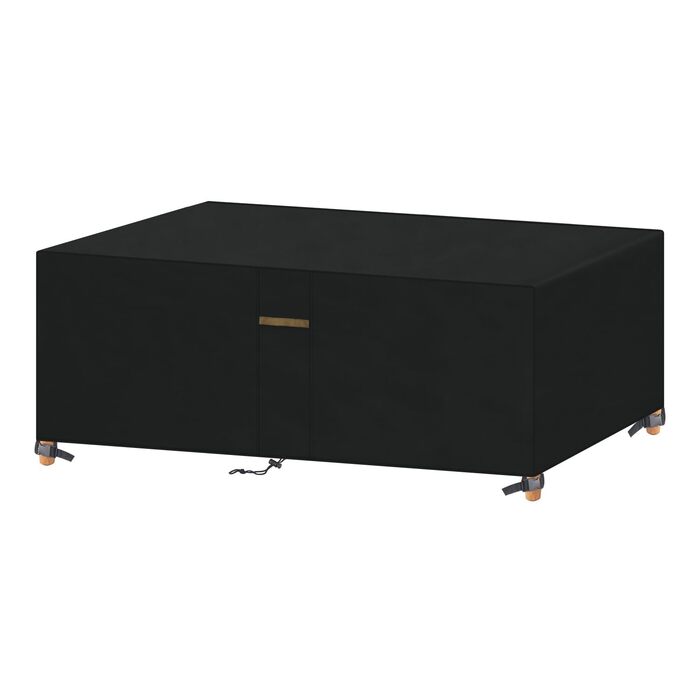 Накладна для садово-патіо меблів VANSHEIM, водонепроникна, 60x60x60 см / 185x90x71 см, захисна накривка для столу та групи сидіння