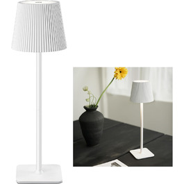 Стійка LED лампа LuminexDesigns бездротова з акумулятором 5200mAh, диммування, IP54, для дому та саду, 3000K/4500K/6000K, білий