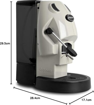 Кавомашина Didiesse Baby Frog Pad – компактна модель з ESE-падами, 450 Вт, 1,5 л бак, Standby, слонова кістка