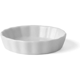 Кругла порцелянова форма для пирога з заварним кремом Holst, порцелянова біла форма для пирога з заварним кремом / Тортелет і Тарталетка (8 см)