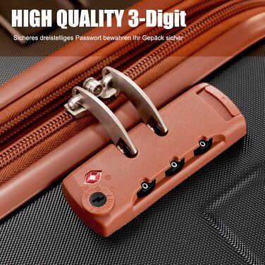 Набір валіз Merax 5-Piece, ABS, з TSA-замком, розширювані L-XL, з сумкою та косметичкою (Чорний)