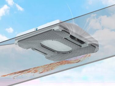 Робот для миття вікон Hutt W8 з пультом дистанційного керування | 2-фазне розпилення, 3800Pa всмоктування | 80 мл бак, розпізнавання країв | Для скла, плитки, дзеркал (4 серветки для миття, страхувальний трос в комплекті)