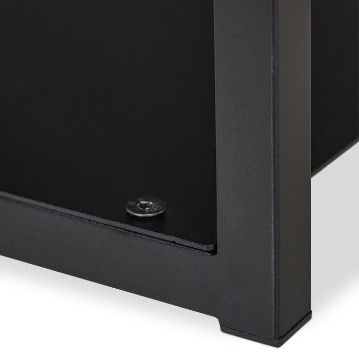 Стійка для дров Relaxdays з високою конструкцією та задньою панеллю