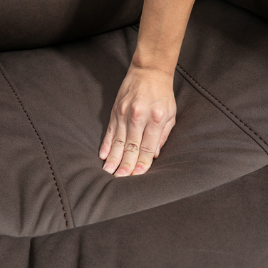 HOMCOM Recliner, телевізор з функцією відкидання, реклайнер для телевізора з підставкою для ніг М'яке крісло, крісло зі шкіри з чохлом з мікрофібри, з навантаженням до 150 кг для вітальні, коричневий | Аосом