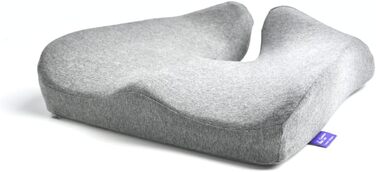 Подушка для сидіння C CUSHION LAB з Memory Foam для офісу, дому, авто, інвалідного візка, сіра