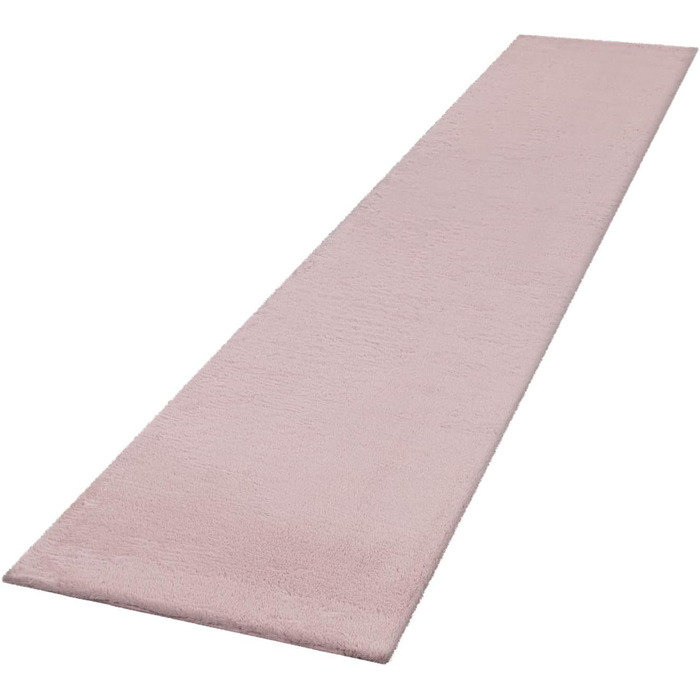Килим з високим ворсом для спальні килимове покриття для ліжка зі штучного хутра з імітацією хутра пухнастий однотонний 3 шт. и, розмір колір (2 x 80x150 1 x 80x300, рожевий)