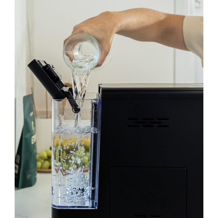 Кавомашина Incapto Aura автоматична з вбудованим млином | 19 bar | 2 чашки | 1.5 л резервуар | Thermoblock | Автоматичне очищення (Чорний)