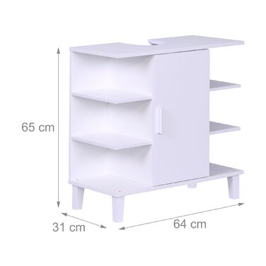 Підставка під раковину Relaxdays з дверцятами та полицями
