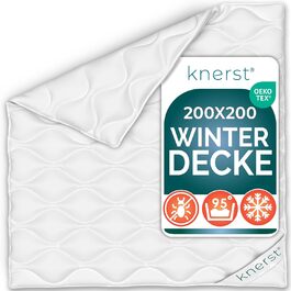 KNERST® PolarDream зимова ковдра - дихаюча та терморегулююча ковдра, 200x200 см. Сертифікат Ökotex, пральна.