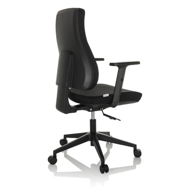 Офісне крісло MATHES, обтягнуте тканиною, чорного кольору. hjh OFFICE