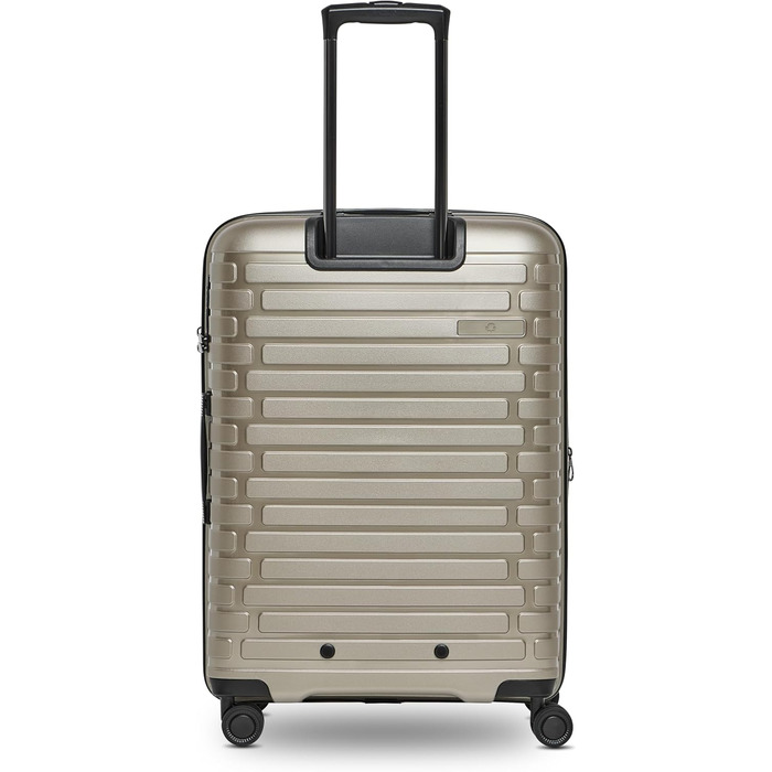 Набір валіз Pactastic 3 шт. з поліпропілену | Розширюваний, з TSA-замком та 4 колесами | Для жінок та чоловіків (Collection 04) Champaign Metallic