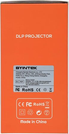 BYINTEK P70 Mini 3D проектор: портативний LED проектор з Wi-Fi, Android 9.0, підтримка 1080P/4K, акумулятор, сумка та штатив (сірий)