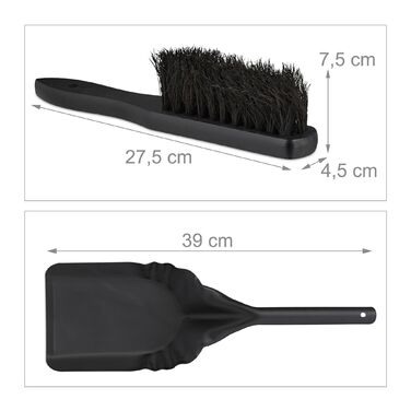 Відро для сміття Relaxdays з кришкою та щіткою для підлоги