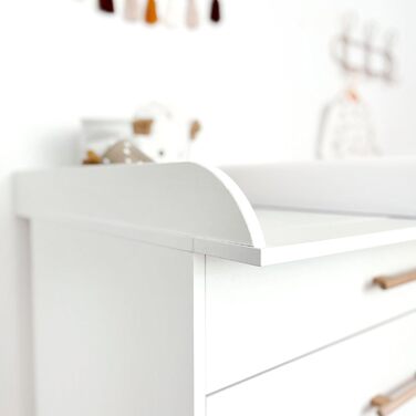 Комод для переодягання ATB ILA з пеленальним столиком - Комплект для дитячої кімнати, білий
