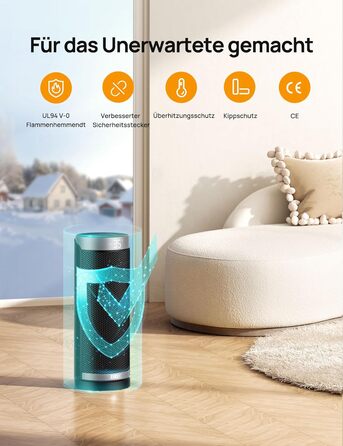 Електричний обігрівач Dreo Solaris Slim H3: тихий, енергоефективний, з осциляцією, пультом керування та захистом від перегріву