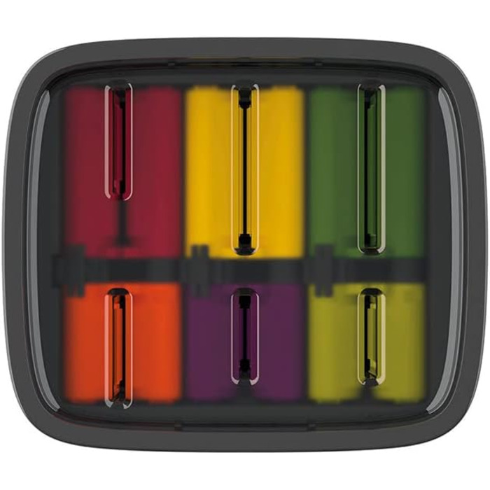 Набір ножів Joseph Joseph Lockblock з дитячою безпекою (6 ножів), нержавіюча сталь, 14 x 14 x 36 см, темно-сірий