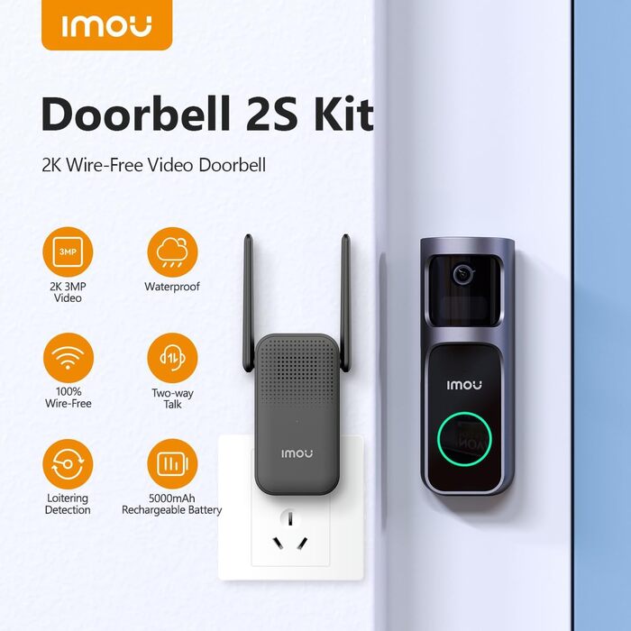 Відеодомофон Imou DB2S Kit з Wi-Fi - Комплект, відеоспостереження для дому