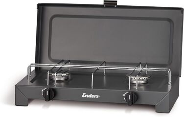 Кемпінговий газовий пальник Enders CANBERRA 2 з 2-ма конфорками з нержавіючої сталі (4,6 кВт)